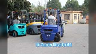 1.5 Ton Diesel Forklift 3m Mast Warehouse