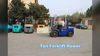 . Ton Diesel Forklift .m Mast
